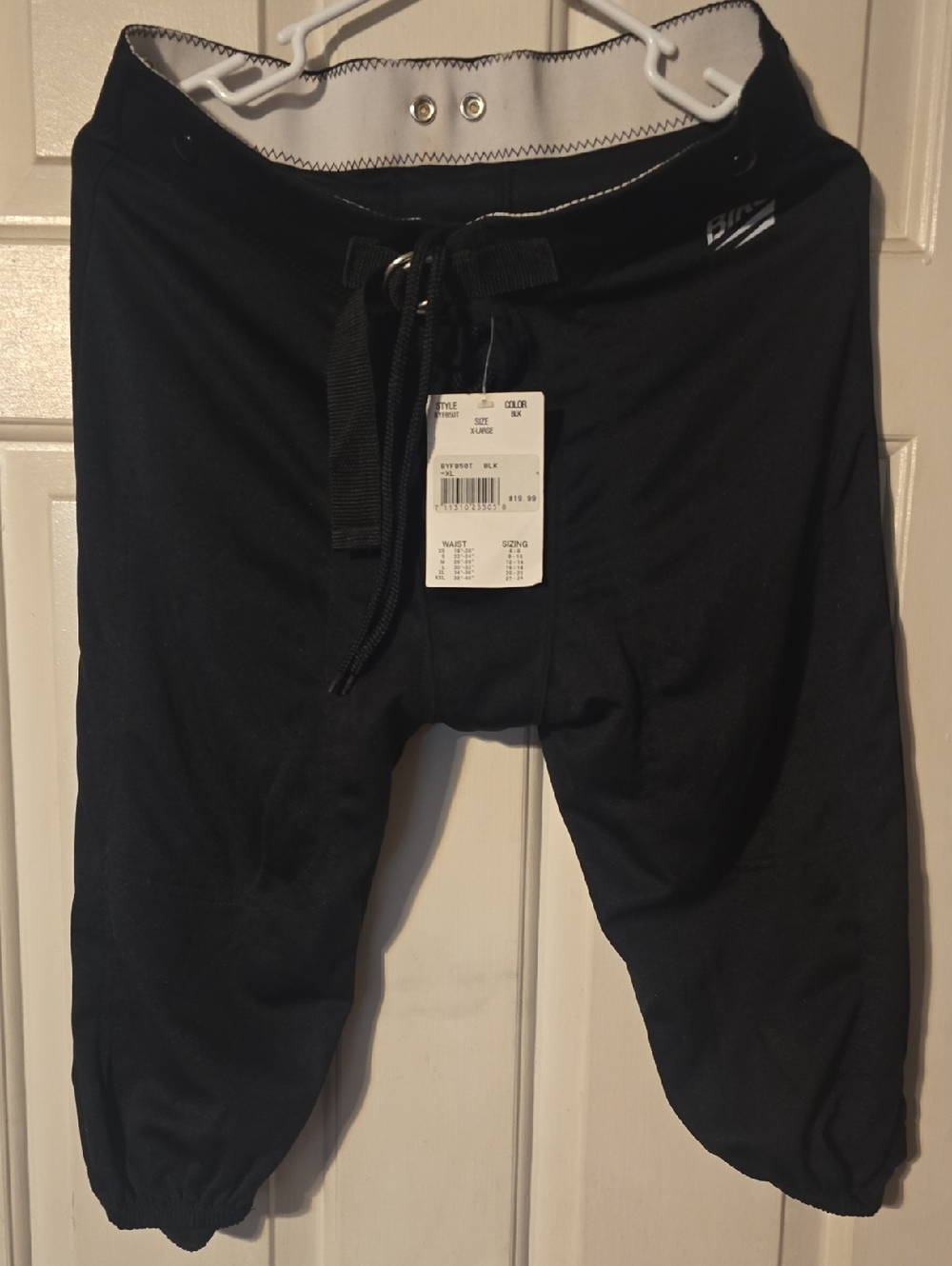 Men's Black Jogger Sweatpants with Drawstring Waist